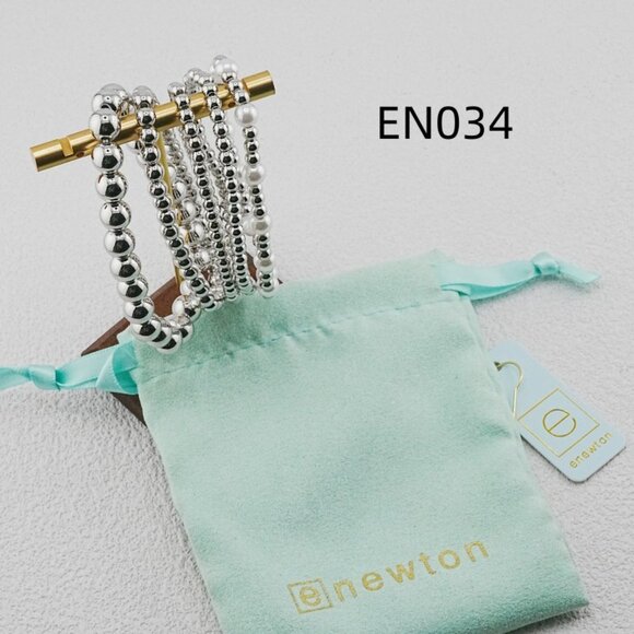 Enewton Platinum Bead & Pearl Five-Piece Bracelet Set - Picture 4 of 5